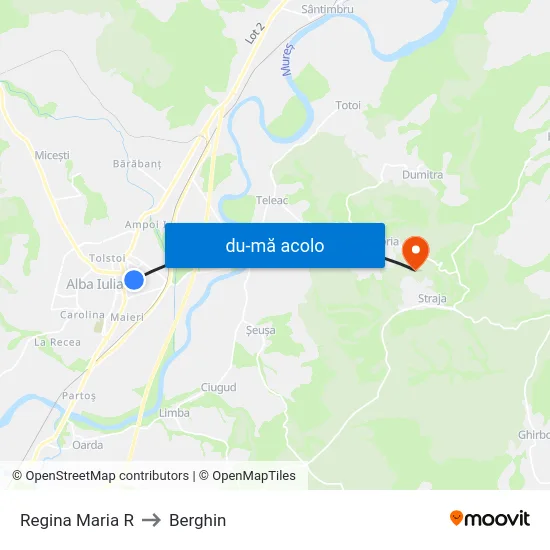 Harta de Regina Maria R către Berghin