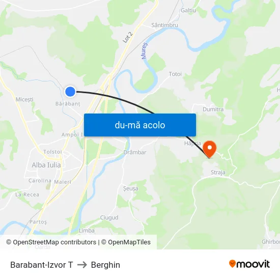 Harta de Barabant-Izvor T către Berghin