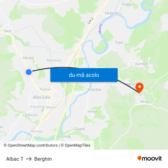 Harta de Albac T către Berghin