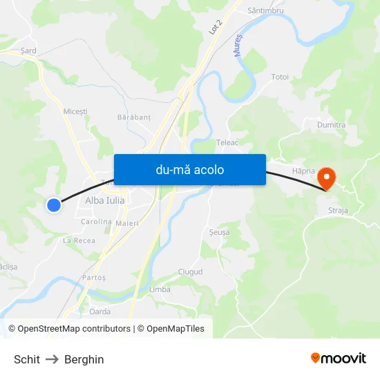 Harta de Schit către Berghin