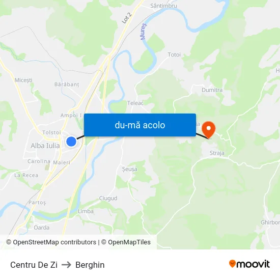 Harta de Centru De Zi către Berghin