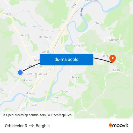 Harta de Orhideelor R către Berghin