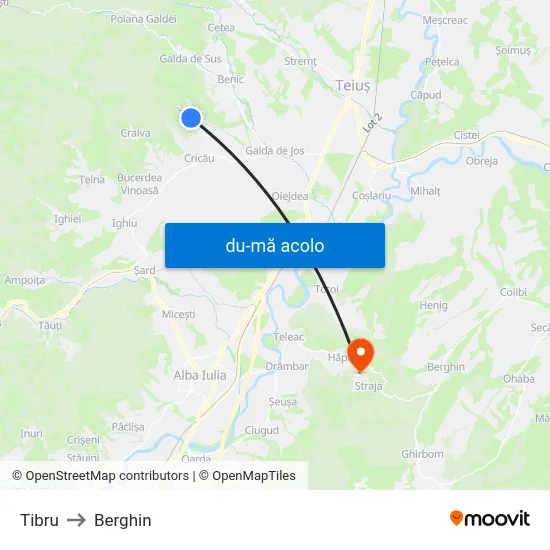 Harta de Tibru către Berghin