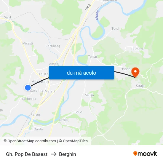 Harta de Gh. Pop De Basesti către Berghin