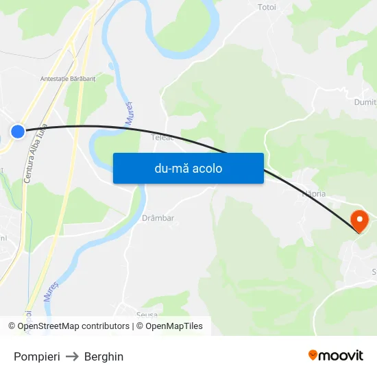 Harta de Pompieri către Berghin