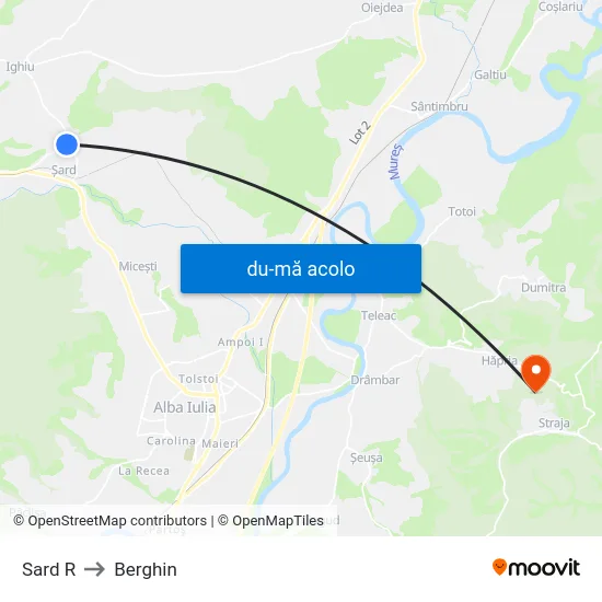 Harta de Sard R către Berghin