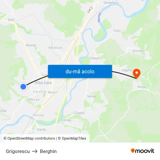 Harta de Grigorescu către Berghin
