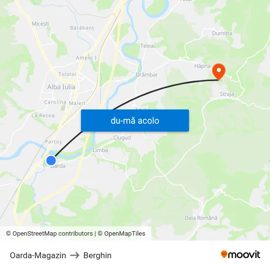 Harta de Oarda-Magazin către Berghin