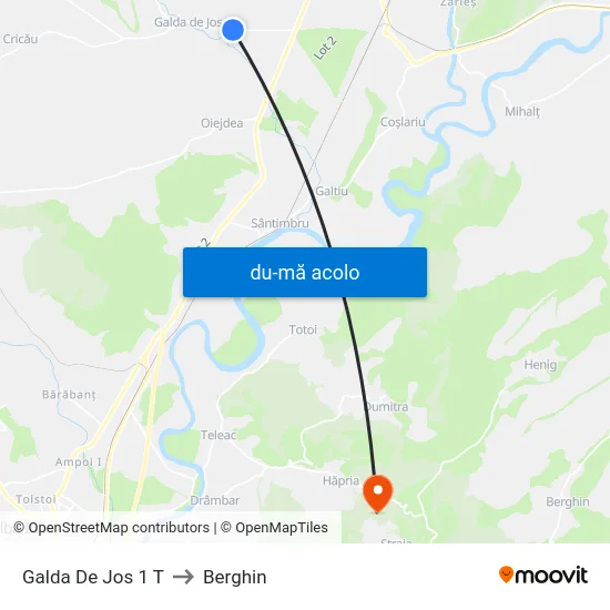 Harta de Galda De Jos 1 T către Berghin