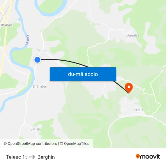 Harta de Teleac 1t către Berghin