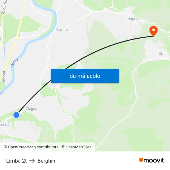 Harta de Limba 2 T către Berghin