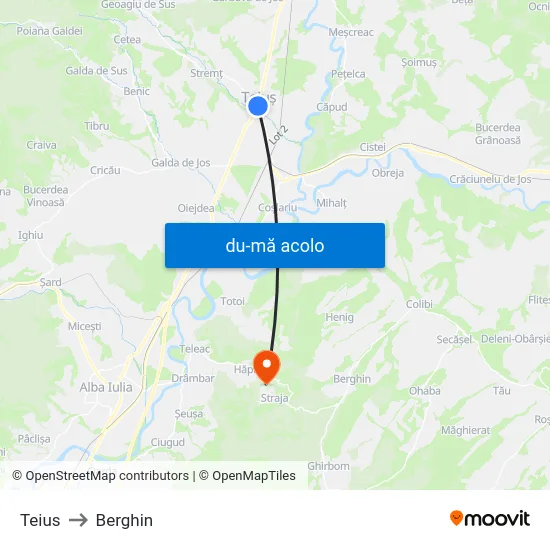 Harta de Teius către Berghin