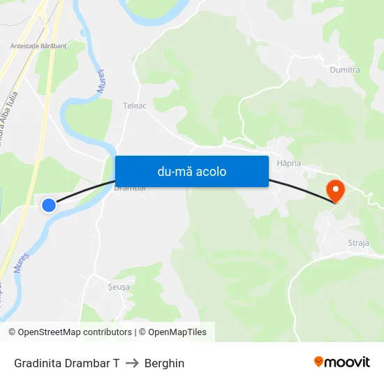 Harta de Gradinita Drambar T către Berghin
