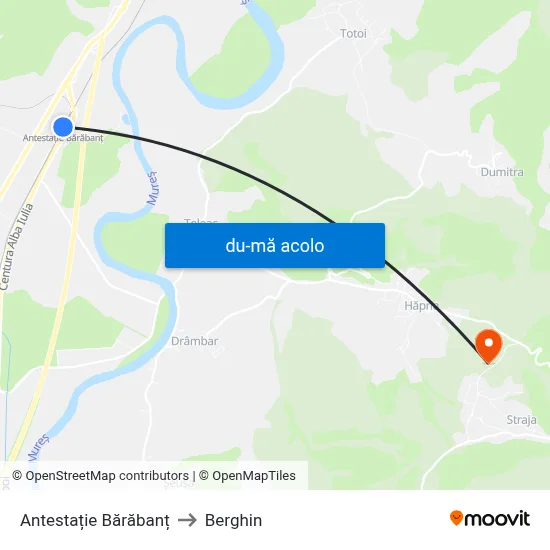 Harta de Antestație Bărăbanț către Berghin