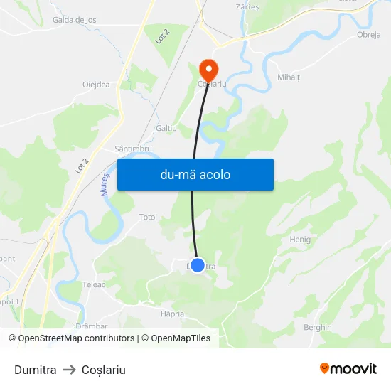 Harta de Dumitra către Coşlariu