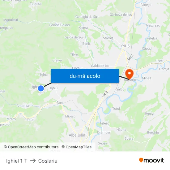 Harta de Ighiel 1 T către Coşlariu