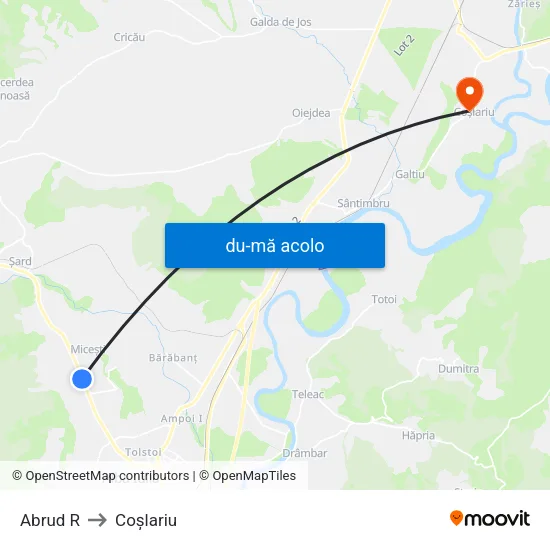 Harta de Abrud R către Coşlariu