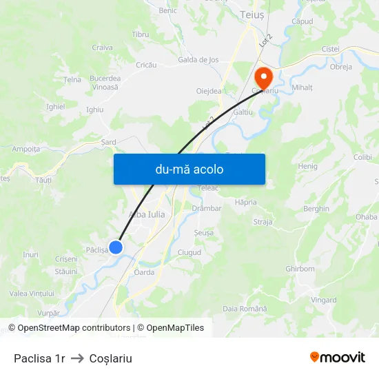 Harta de Paclisa 1r către Coşlariu