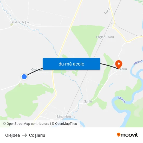 Harta de Oiejdea către Coşlariu