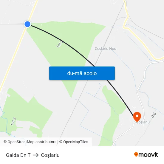 Harta de Galda Dn T către Coşlariu