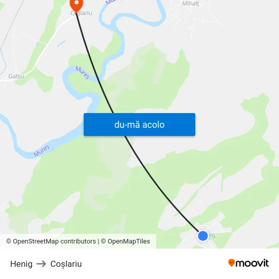 Harta de Henig către Coşlariu