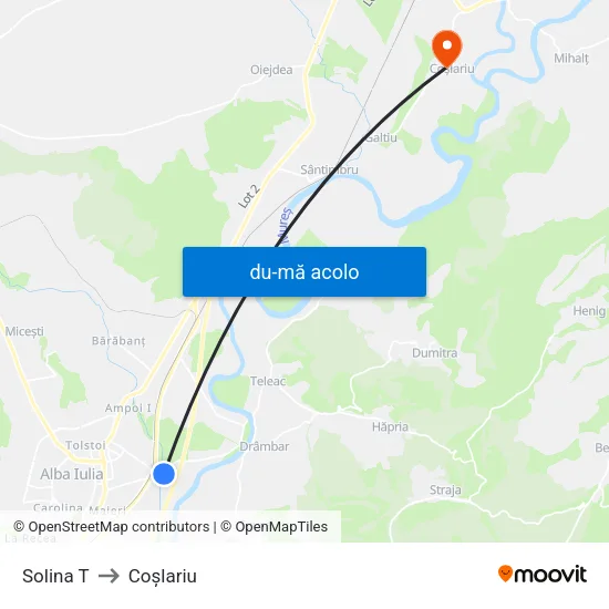 Harta de Solina T către Coşlariu