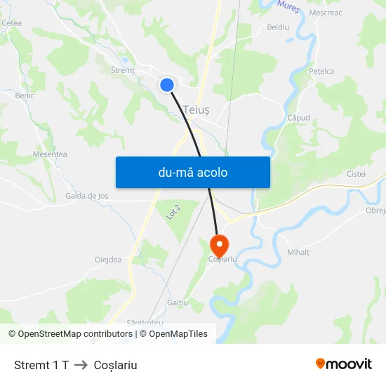 Harta de Stremt 1 T către Coşlariu