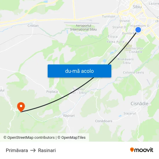 Harta de Primăvara către Rasinari