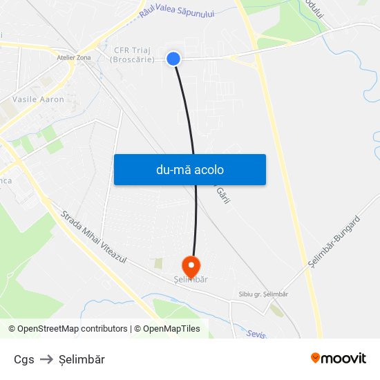 Harta de Cgs către Șelimbăr