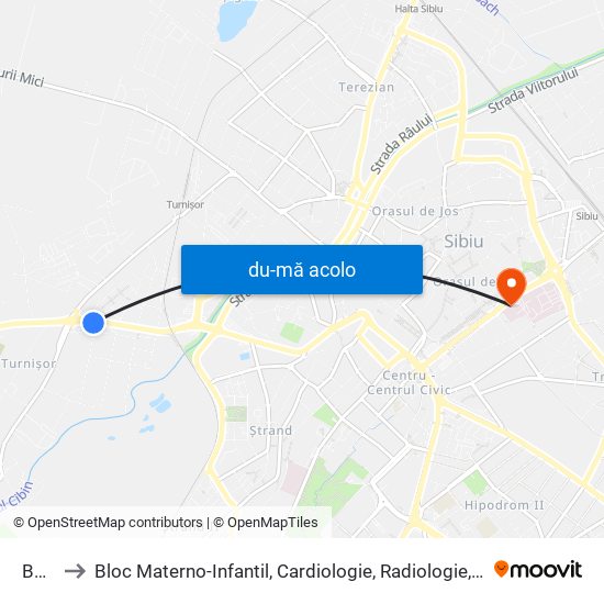 Harta de Bosch către Bloc Materno-Infantil, Cardiologie, Radiologie, Laborator Analize, Farmacie