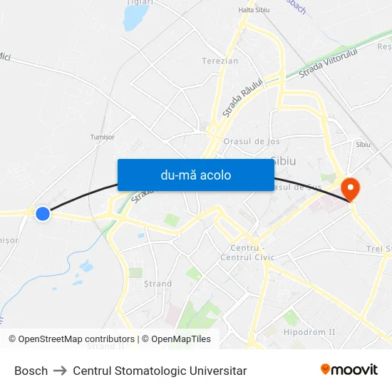 Harta de Bosch către Centrul Stomatologic Universitar