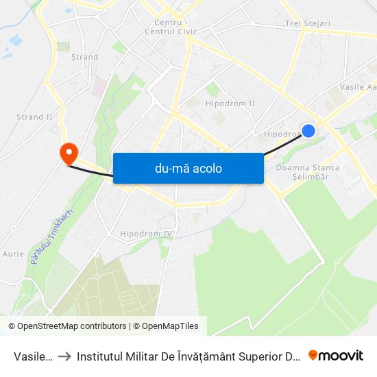 Harta de Vasile Milea I către Institutul Militar De Învățământ Superior De Artilerie Și Geodezie ""Ioan Vodă""