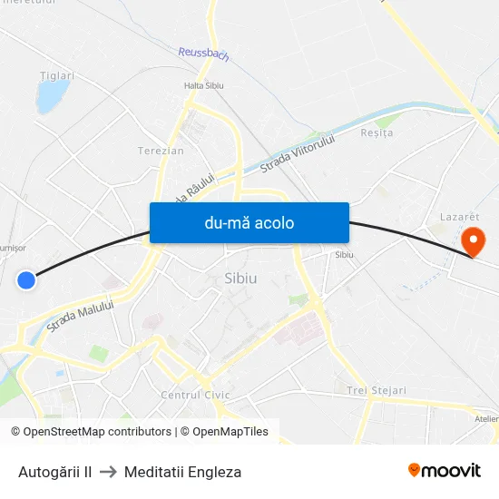 Harta de Autogării II către Meditatii Engleza