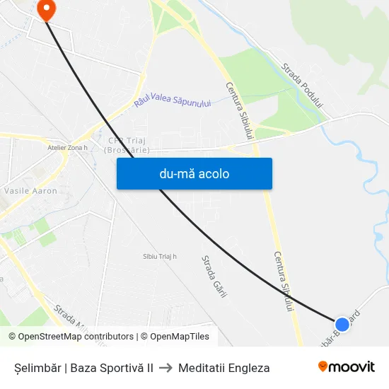 Harta de Șelimbăr | Baza Sportivă II către Meditatii Engleza