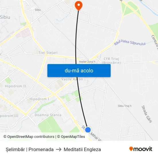 Harta de Șelimbăr | Promenada către Meditatii Engleza