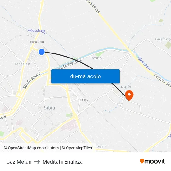 Harta de Gaz Metan către Meditatii Engleza