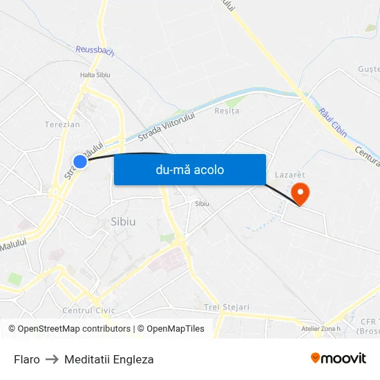Harta de Flaro către Meditatii Engleza