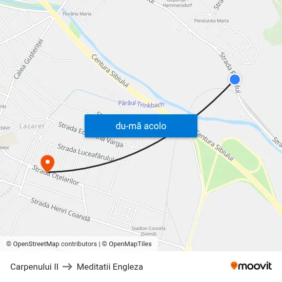 Harta de Carpenului II către Meditatii Engleza