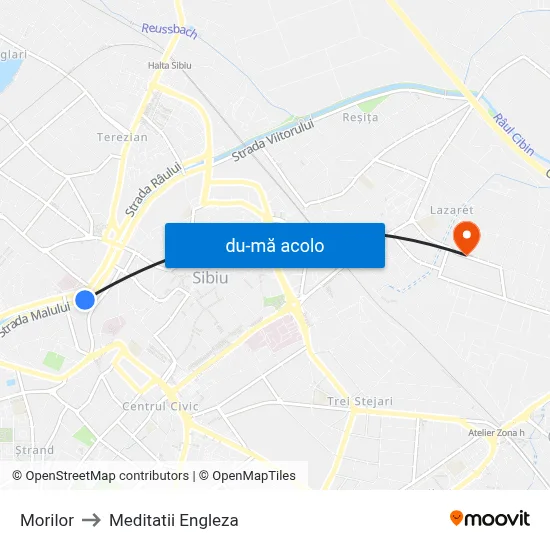Harta de Morilor către Meditatii Engleza