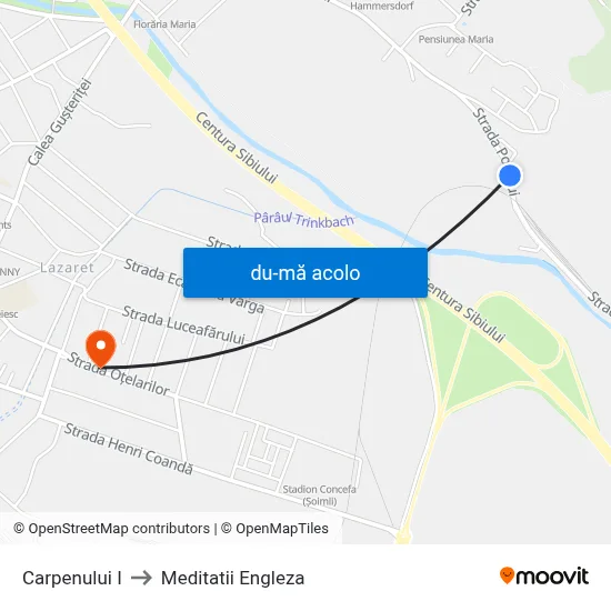 Harta de Carpenului I către Meditatii Engleza