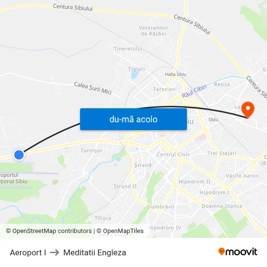 Harta de Aeroport I către Meditatii Engleza