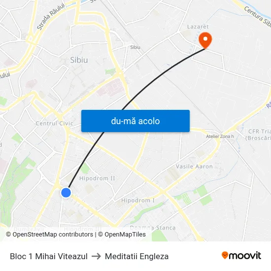 Harta de Bloc 1 Mihai Viteazul către Meditatii Engleza