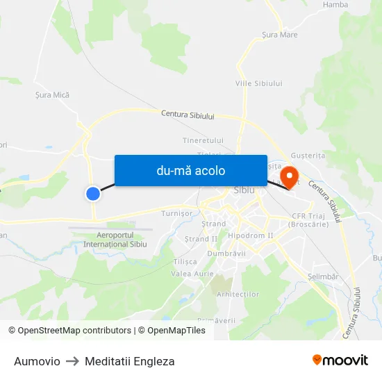 Harta de Aumovio către Meditatii Engleza