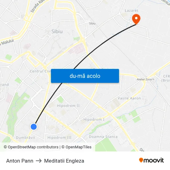 Harta de Anton Pann către Meditatii Engleza