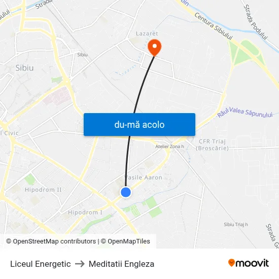 Harta de Liceul Energetic către Meditatii Engleza