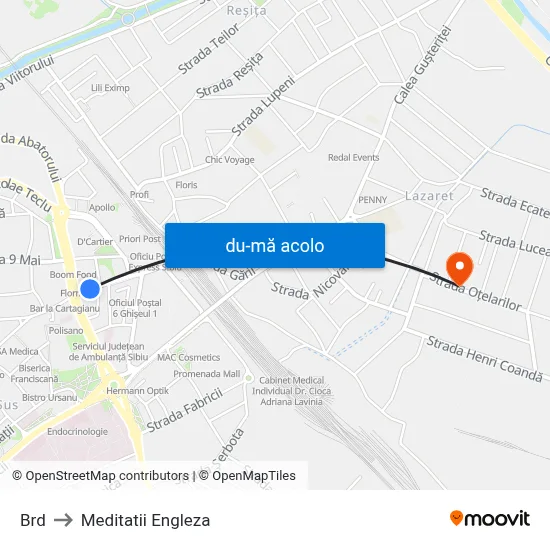 Harta de Brd către Meditatii Engleza