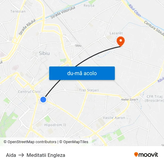 Harta de Aida către Meditatii Engleza