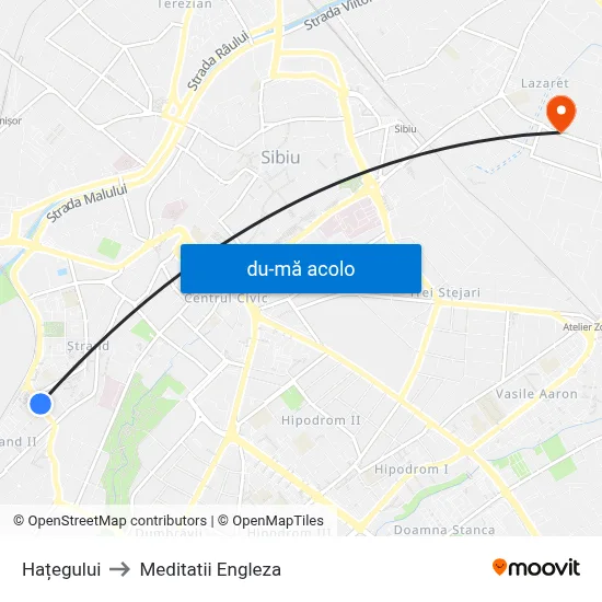 Harta de Hațegului către Meditatii Engleza