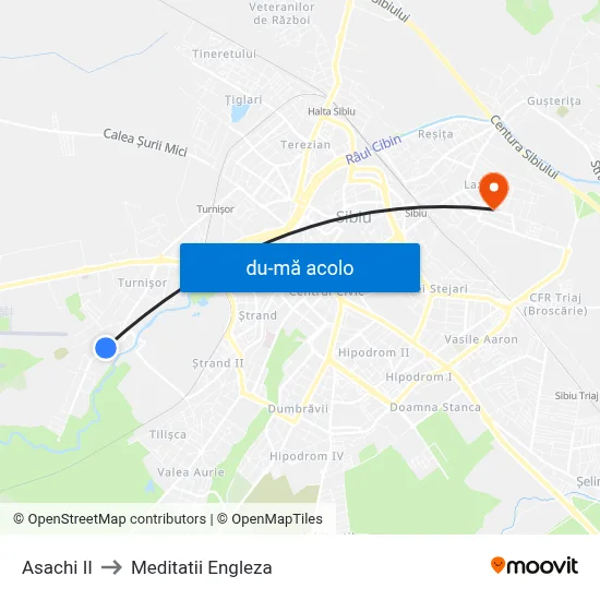 Harta de Asachi II către Meditatii Engleza