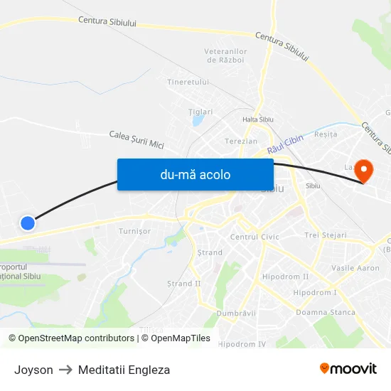 Harta de Joyson către Meditatii Engleza
